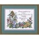 Dimensions Stamped Cross Stitch Kit 14 Inch X10 Inch Flowery Verse