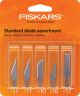 Fiskars Standard Blade Assortment 5 Per Pkg