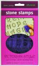 Stone Stamps Victorian Style Letters and Numbers