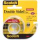 Scotch Permanent Double Sided Tape .5 inch X250 inch 