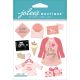 Jolee s Boutique Dimensional Stickers Baby Girl Pregnancy