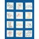 Jack Dempsey Stamped White Nursery Quilt Blocks 9Inch X9Inch 12 Per Pkg Puppies