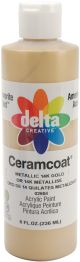 Ceramcoat Acrylic Metallic Paint 8oz 14k Gold Opaque
