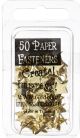 Creative Impressions Metal Paper Fasteners 50 Per Pkg Stars Gold
