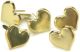 Creative Impressions Metal Paper Fasteners 50 Per Pkg Hearts Gold