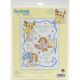Janlynn Counted Cross Stitch Kit 11 inch X14 inch Sleepy Bunnies Sampler 14 Count