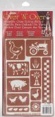Over N Over Reusable Stencils 5 Inch X8 Inch Farm Friends