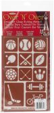 Over N Over Reusable Stencils 5 inch X8 inch Sports