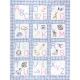 Jack Dempsey Stamped White Nursery Quilt Blocks 9Inch X9Inch 12 Per Pkg ABC