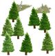 Eyelet Outlet Shape Brads 12 Per Pkg Pine Tree