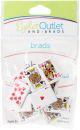 Eyelet Outlet Shape Brads 12 Per Pkg Card