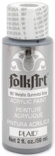 FolkArt Metallic Acrylic Paint 2oz Gunmetal Gray