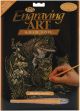 Gold Foil Engraving Art Kit 8 inch X10 inch Fox and Cubs