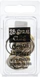 Metal Spiral Clips .75 Inch 25 Per Pkg Gold And Silver