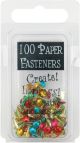 Creative Impressions Mini Metal Paper Fasteners 3mm 100 Per Pkg Round Metallic
