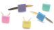 Creative Impressions Painted Metal Paper Fasteners 3mm 100 P Square Pastel