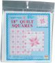 Jack Dempsey Stamped White Quilt Blocks 18 Inch X18 Inch 6 Per Pkg XX Star