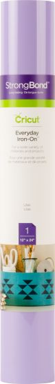 Cricut Everyday Iron On Vinyl 12 Inch X24 Inch Roll Lilac