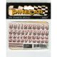 Pine Car Derby Dry Transfer Decal 3 inch X2.5 inch Sheet Bevelled Numbers