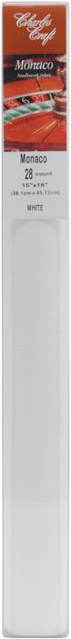 Charles Craft Monaco Cloth 28 Count 15 inch X18 inch Box White