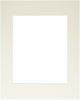 Photo Mat 11 inch X14 inch Single Hand Cut W Bevel Edge Natural Linen W White Core