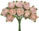 Kaisercraft Mini Paper Blooms Flowers W Per Wire Stem 10 Per Pkg Dusty Pink .5Inch