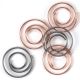 Mini Metal Spiral Clips .5 inch 25 Per Pkg Antique and Copper