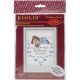 RIOLIS Counted Cross Stitch Kit 7Inch X9.5Inch Boys Birth Announcement 14 Count