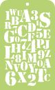 Kaisercraft Mini Designer Templates 3.5 inch X5.75 inch Typography