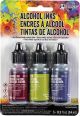 Tim Holtz Alcohol Ink .5oz 3 Per Pkg Farmers Market Cranberry Lettuce Eggplnt