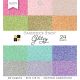 DCWV Single Sided Cardstock Stack 6 Inch X6 Inch 24 Per Pkg Glitzy 12 Solid Colors Per 2 Each