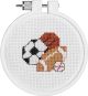 JanlynnperKid Stitch Mini Counted Cross Stitch Kit 3 Inch Round Play Ball 14 Count