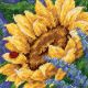 Dimensions Mini Needlepoint Kit 5 Inch X5 Inch Sunflower and Ladybug Stitched In Thread