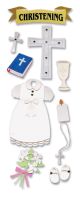 Touch Of Jolee s Dimensional Stickers Christening Girl