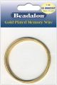 Memory Wire Large Bracelet .62mm .5oz Gold Plated 30 Coils