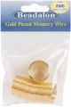 Memory Wire Ring .62Mm .5Oz Gold Plated 99 Coils