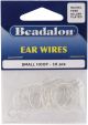 Ear Wire Beading Hoops Small 20mm 16 Per Pkg Silver Plated and Nickel Free