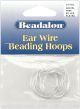 Ear Wire Beading Hoops Medium 25mm 14 Per Pkg Silver Plated and Nickel Free