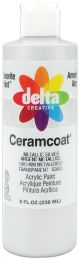 Ceramcoat Acrylic Metallic Paint 8oz Metallic Silver Opaque