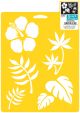 Stencil Mania Stencil 7 Inch X10 Inch Tropical Plants