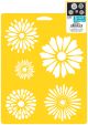 Stencil Mania Stencil 7 inch X10 inch Daisies
