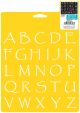 Stencil Mania Stencil 7inchesX10inchesPapyrus Alphabet 1.375inches