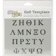Crafters Workshop Template 6 InchX6 Inch Greek Letters