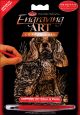 Copper Foil Engraving Art Mini Kit 5 inch X7 inch Kitten and Puppy