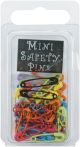 Mini Painted Safety Pins .75 Inch 50 Per Pkg Tropical