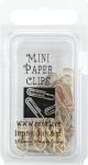 Mini Metal Paper Clips .5 Inch X.25 Inch 25 Per Pkg Silver Copper And Brass