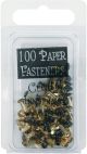 Creative Impressions Mini Metal Paper Fasteners 3mm 100 Per Pkg Round Black