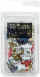 Creative Impressions Painted Metal Paper Fasteners 50 Per Pkg Stars Red White and Blue