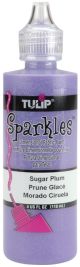 Tulip Dimensional Fabric Paint 4oz Sparkles Plum