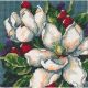 Dimensions Mini Needlepoint Kit 5inchesX5inchesMagnolia Stitched In Floss